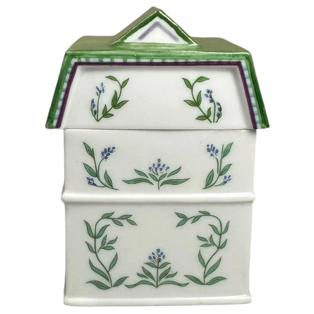 Vintage Lenox Spice Village Tarragon House Spice Jar 1989 Porcelain Replacement
